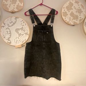Wild Fable Black Jean Overall Dress
